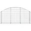 Arched Gabion Basket 150x30x60/80 cm Galvanised Iron