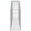 Arched Gabion Basket 150x30x60/80 cm Galvanised Iron