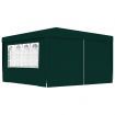 Professional Party Tent with Side Walls 4x4 m Green 90 g/m²