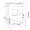 Kitchen Trolley High Gloss White 60x45x80 cm Engineered Wood