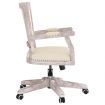 Swivel Office Chair Beige linen