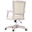 Swivel Office Chair Beige linen