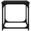 Side Table Black 40x40x40 cm Engineered Wood