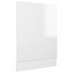 Dishwasher Panel High Gloss White 45x3x67 cm Engineered Wood