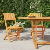 Folding Garden Chairs 2 pcs 47x61x90 cm Solid Wood Teak