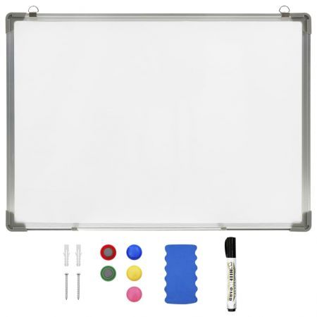 Magnetic Dry-erase Whiteboard White 90x60 cm Steel