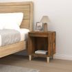 Bedside Cabinet Smoked Oak 40x35x50 cm