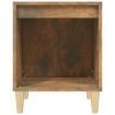 Bedside Cabinet Smoked Oak 40x35x50 cm