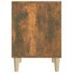 Bedside Cabinet Smoked Oak 40x35x50 cm