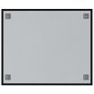 Wall-mounted Magnetic Board Black 60x50 cm Tempered Glass