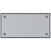 Wall-mounted Magnetic Board Black 80x40 cm Tempered Glass