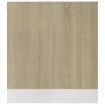 Dishwasher Panel Sonoma Oak 59.5x3x67 cm Engineered Wood