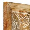 Hand-Carved Wall Panels 2 pcs Solid Mango Wood 60x60x2.5 cm