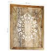 Hand-Carved Wall Panels 2 pcs Solid Mango Wood 60x60x2.5 cm