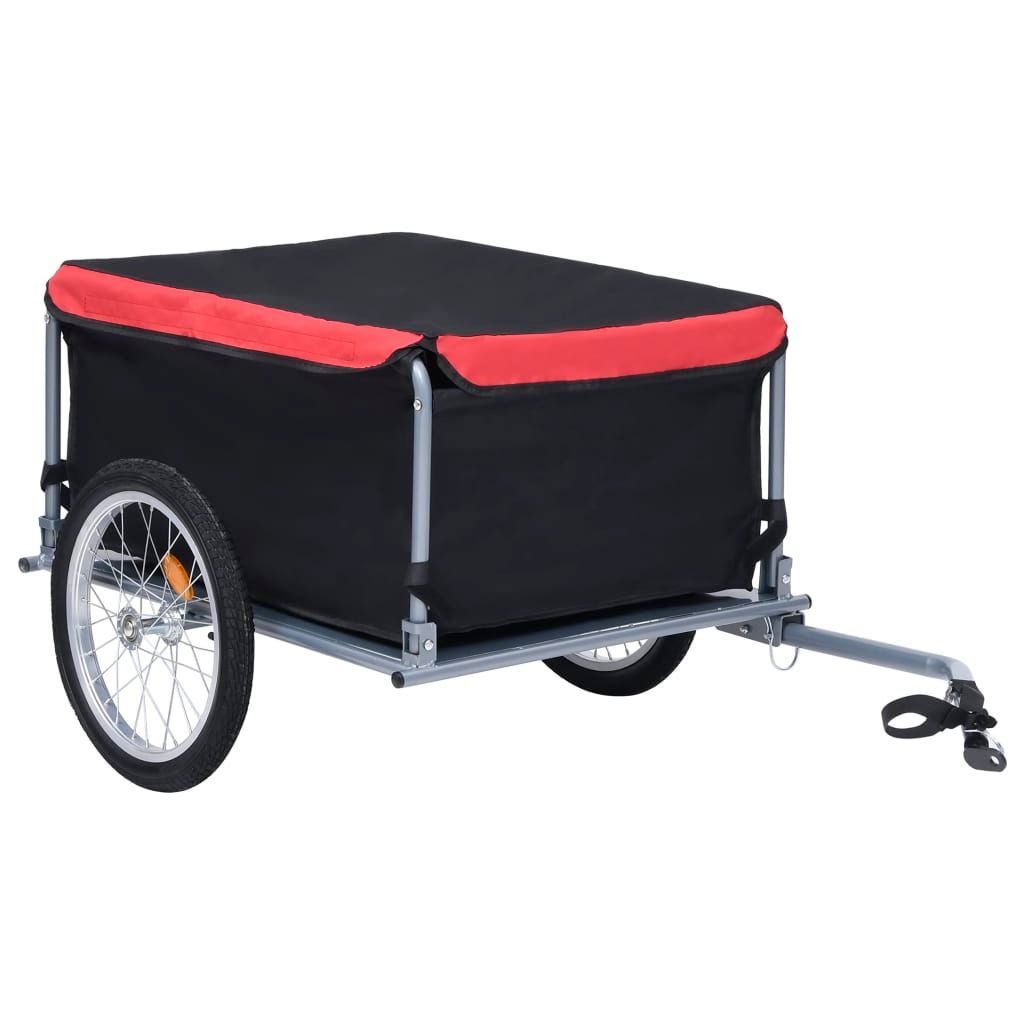 Bike Cargo Trailer Black and Red 65 kg