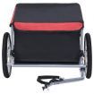 Bike Cargo Trailer Black and Red 65 kg