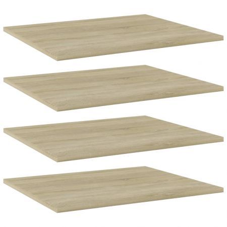 Bookshelf Boards 4 pcs Sonoma Oak 60x50x1.5 cm Engineered Wood