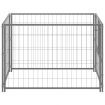 Dog Kennel Silver 100x100x70 cm Steel