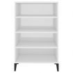 Sideboard High Gloss White 57x35x90 cm Engineered Wood