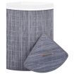 Bamboo Corner Laundry Basket Grey 60 L