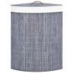 Bamboo Corner Laundry Basket Grey 60 L