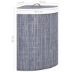 Bamboo Corner Laundry Basket Grey 60 L