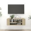 Wall-Mounted TV Cabinet Sonoma Oak 102x35x35 cm Engineered Wood