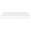 Floating Wall Shelf White 50x23x3.8 cm MDF