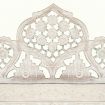 Hand carved 3-Panel Room Divider White 120x165 cm Solid Mango Wood