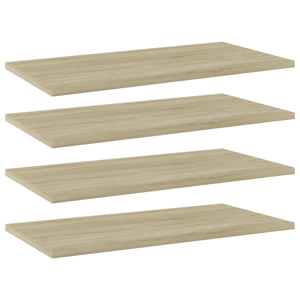 Bookshelf Boards 4 pcs Sonoma Oak 60x30x1.5 cm Engineered Wood