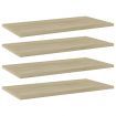 Bookshelf Boards 4 pcs Sonoma Oak 60x30x1.5 cm Engineered Wood