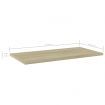 Bookshelf Boards 4 pcs Sonoma Oak 60x30x1.5 cm Engineered Wood