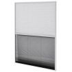 Plisse Insect Screen for Windows Aluminium 80x120 cm with Shade