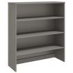 Top for Highboard"HAMAR" Light Grey 90x30x100cm Solid Wood Pine