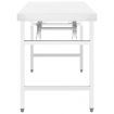 Kitchen Folding Work Table 120x60x80 cm Stainless Steel