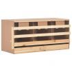 Chicken Laying Nest 3 Compartments 96x40x45 cm Solid Pine Wood