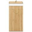 Bamboo Laundry Basket with 2 Sections 72 L