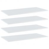 Bookshelf Boards 4 pcs High Gloss White 80x30x1.5 cm Engineered Wood