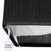 Bamboo Laundry Basket with 2 Sections Black 100 L