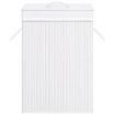 Bamboo Laundry Basket with Single Section White