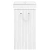 Bamboo Laundry Basket with Single Section White