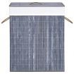 Bamboo Laundry Basket with Single Section Grey 83 L