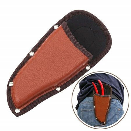 Pruner Holster Pruning Shears Hanging Pouch PU Leather Pliers Pruner Holder for Hand Pruner Garden Shears Clippers