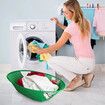 21 inch Foldable Laundry Hamper Basket Turtle Storage Baskets Collapsible Hamper Carrier Baskets Round Clothes Storage Container