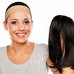 2 Pieces Adjustable Silicone Wig Headband Fix Non Slip Wig Bands for Men Women Sports Yoga (Light Brown)