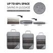 Compression Packing Cube for Suitcase, 6 Pcs Travel Luggage Organizer (Cream-Coloured)