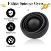 Fidget Toy,Fidget Gyro Toys,Gift Ideas Fidgets Gifts for Boys Girls Teens Kids,ADHD Autism Stress Relief Finger Toy Hand Fidget Spinner (Black)