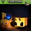 Minecraft Yellow Bee Figural - LED Mood Light | Bedside Desk Lamp | Home Decor Accessories & Room Essentials | Official Collectible Video Game