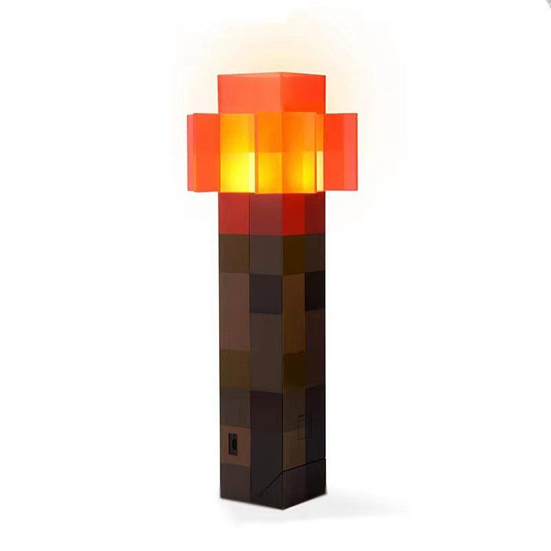 Minecraft Toys Redstone LED Flashlight | USB Rechargeable For Night Light, Costume And Role Play