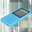 Mp3 Player, Mini Plug Card Video MP4 1.8 Inch Max Support 32GB for Running (Blue)